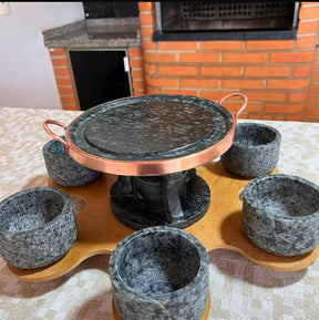 Jogo 9 Peças - Churrasco Giratório (PROMOÇÃO DE LANÇAMENTO) Últimas unidades